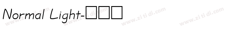 Normal Light字体转换